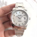 Copy Rolex Oyster Perpetual Datejust ii Stainless Steel 41 Watch White MOP Diamond Dial